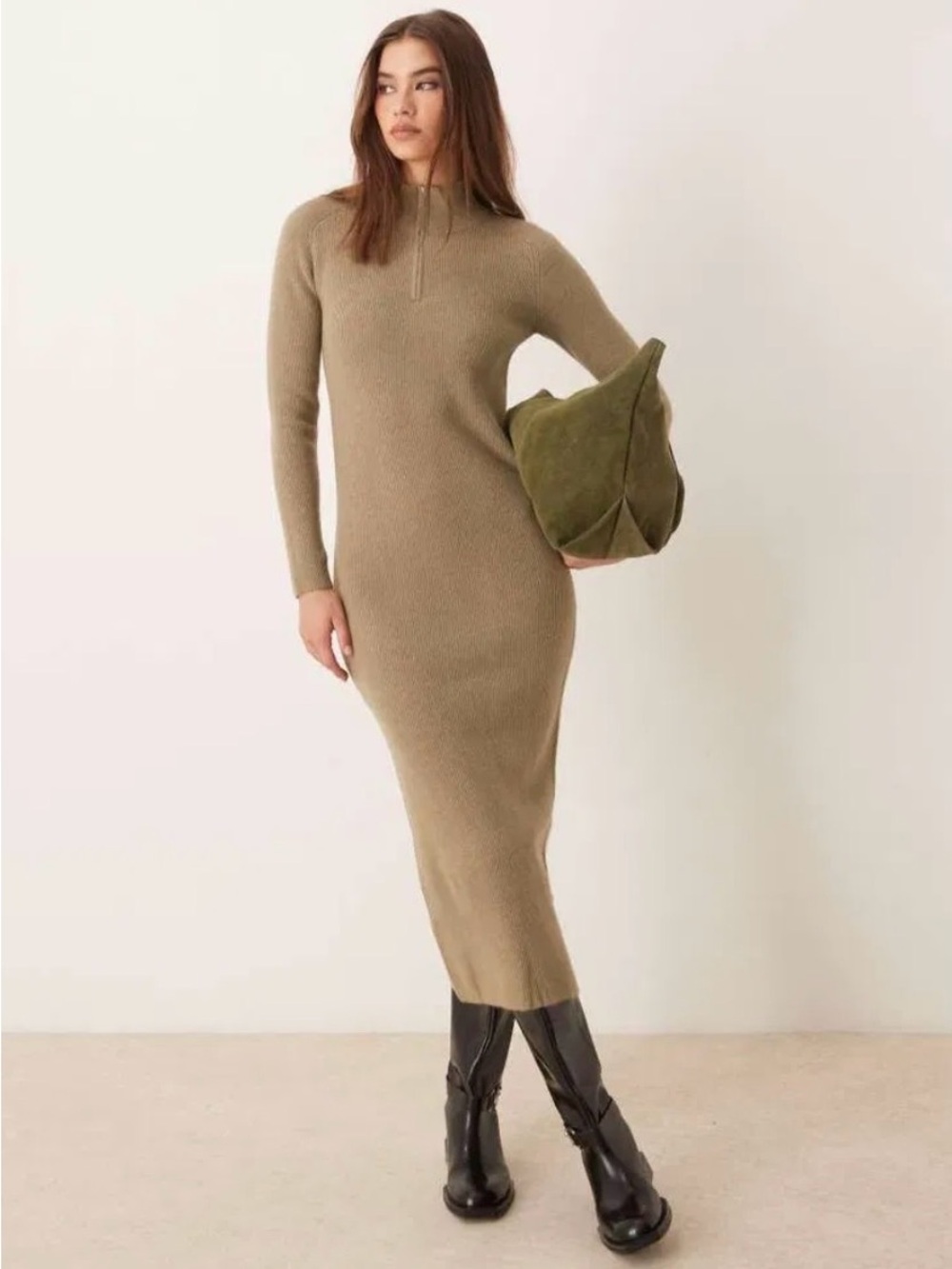 MNG Midi Knit Dress Small